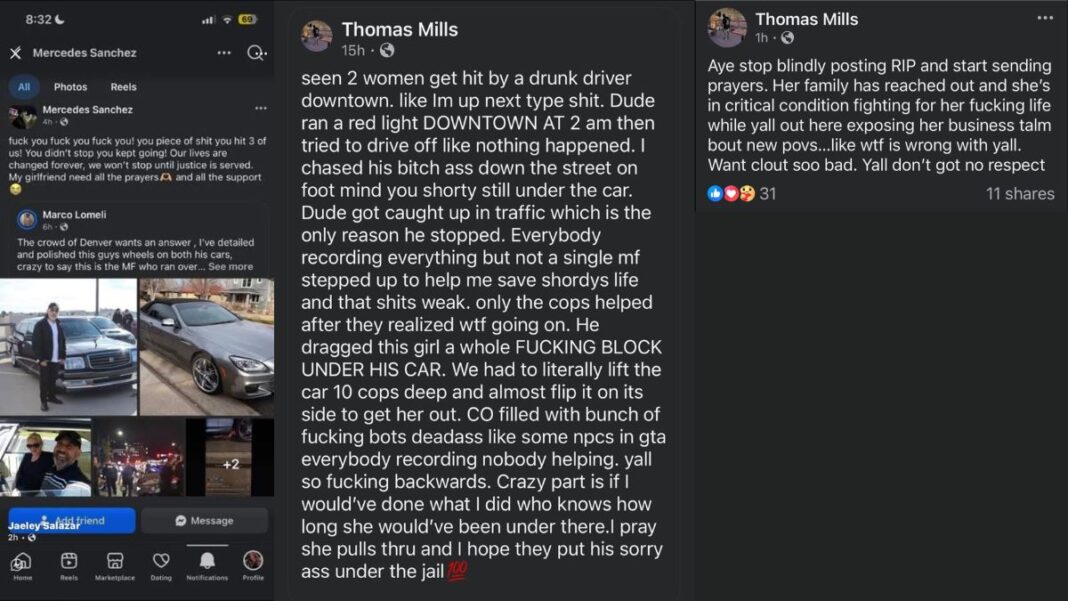 Downtown Denver Horror: Bella Gomez Dragged Under a Drunk Driver’s Vehicle While Bystanders Just Filmed