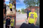 Dad confronts son racial slur