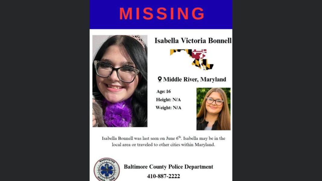 Baltimore County Police Search for Missing 16-Year-Old from Middle River