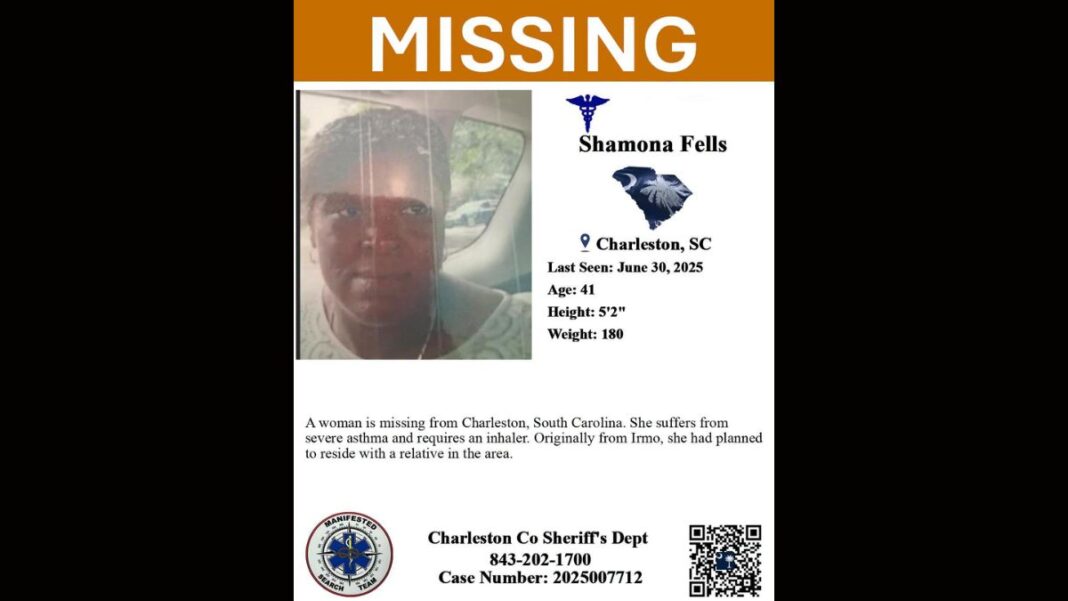 Charleston Woman Missing Since June 2025 Needs Daily Asthma Medication, Family Says