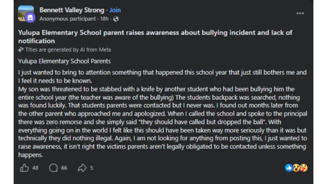 Santa Rosa, CA, Parent Says School Never Told Her Son Was Threatened With a Knife by Bully