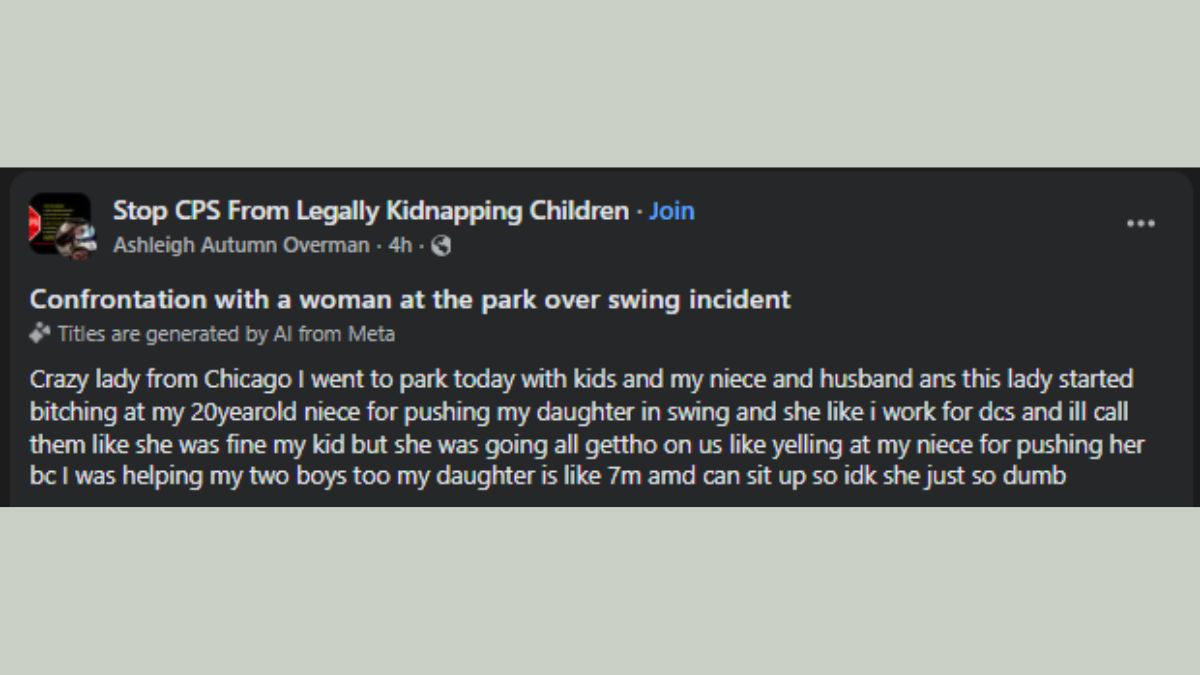 park swing confrontation